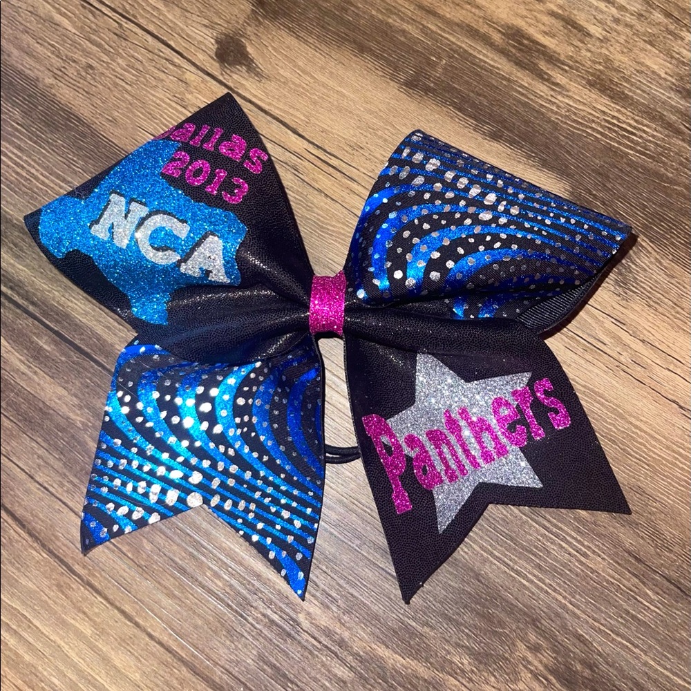 Cheer athletics panthers NCA bow